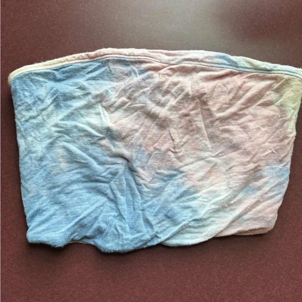 Free People Tie-Dye bandeau Top - Blue and Pink tie dye